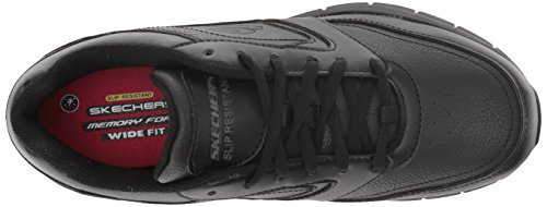 Skechers Womens Nampa-Wyola Food Service Shoe, Black Polyurethane, 7 Us #TOP4