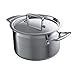 Le Creuset Pentola a 3 Strati con Coperchio, Ø 18 cm, Acciaio Inox, 2.3L Volume, Compatibile con Tutte le Fonti di Calore, Induzione Inclusa