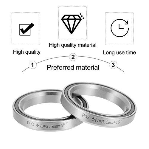 CLISPEED Bicicleta Rolamentos de Fone de Ouvido Fone de Ouvido de Bicicleta de Aço Selado Rolamento