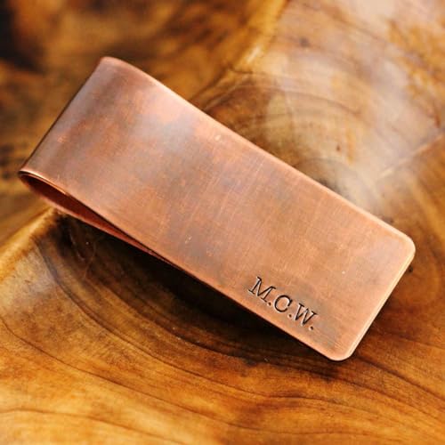 Generic Personalized Money Clip Handmade Customized Pure Copper Money Clip Men's Gift Gifts Wedding Party Favors2
