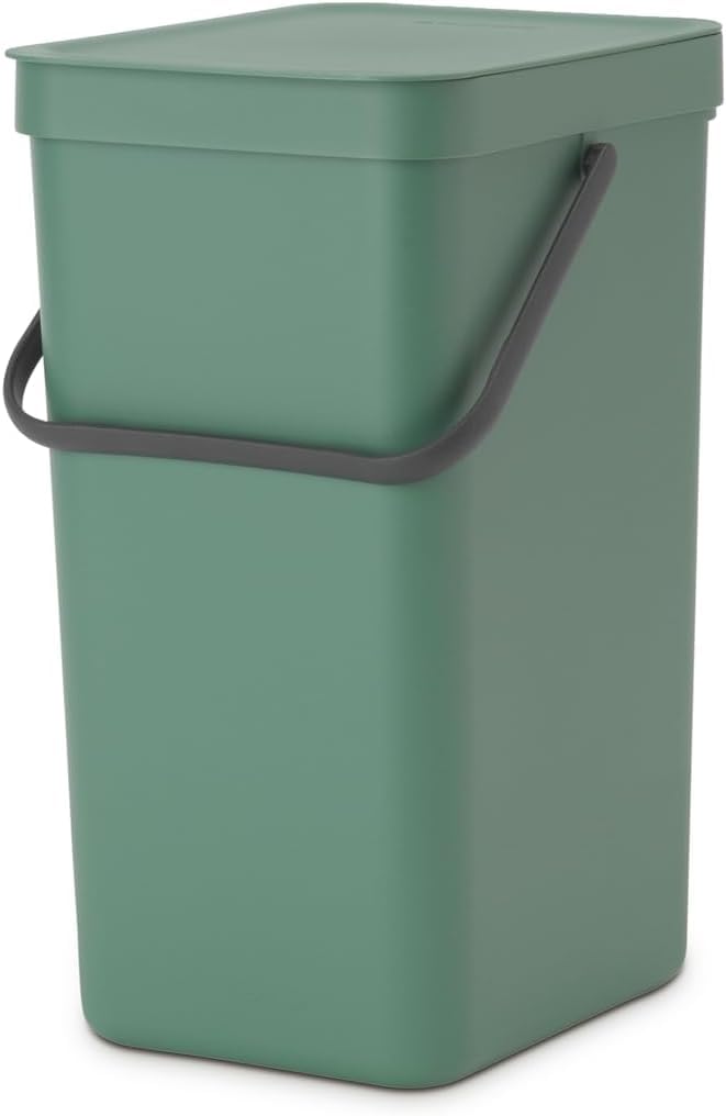 Papelera cocina para reciclaje verde abeto cubo basura bajo encimera o colgado
