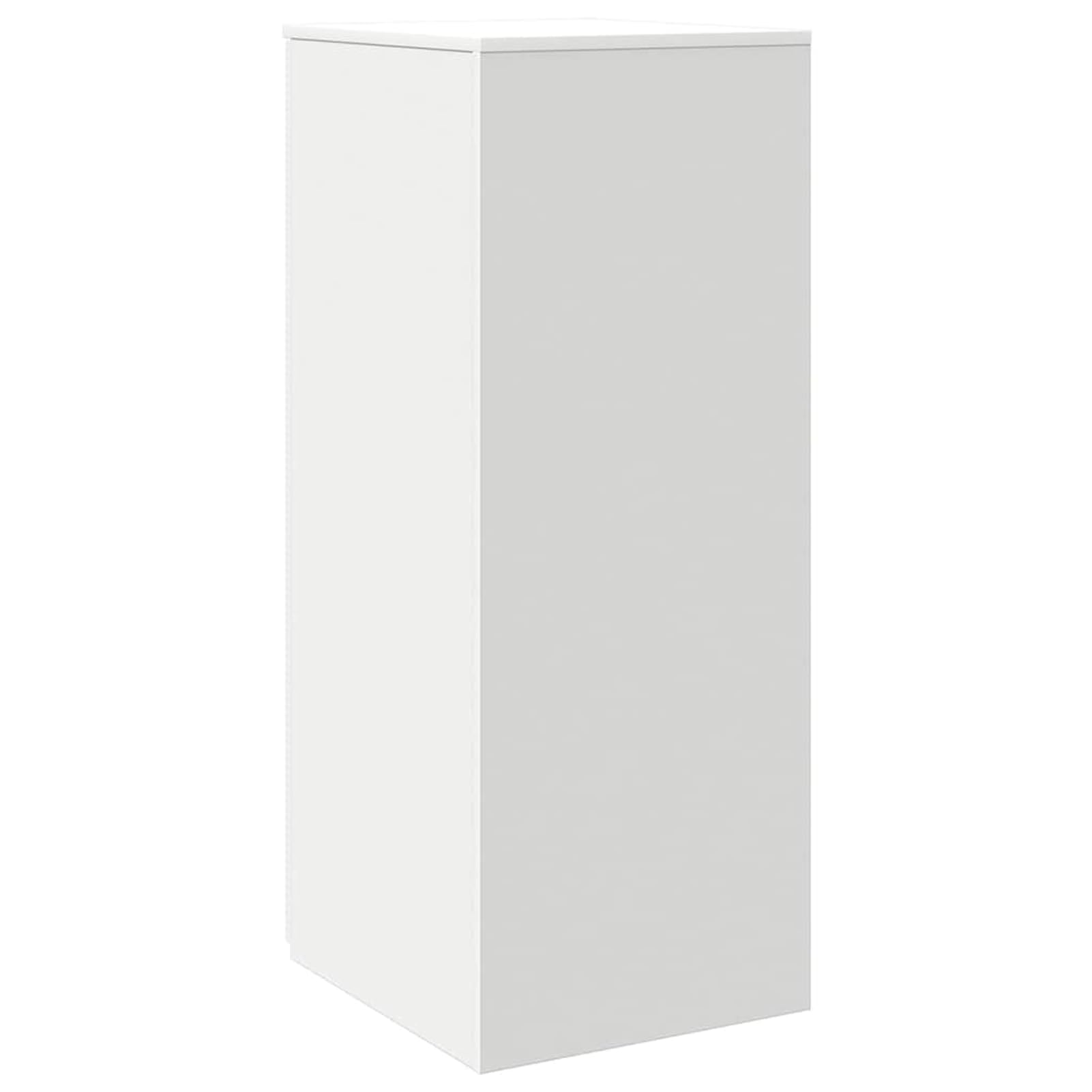 Lagerschrank Weiß aus Holzwerkstoff 40x45x103,5 cm mit 60 kg Tragkraft für Büroorganisation und Aufbewahrung