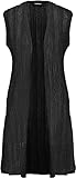 Taifun Damen Jacke Strick, Schwarz, 48