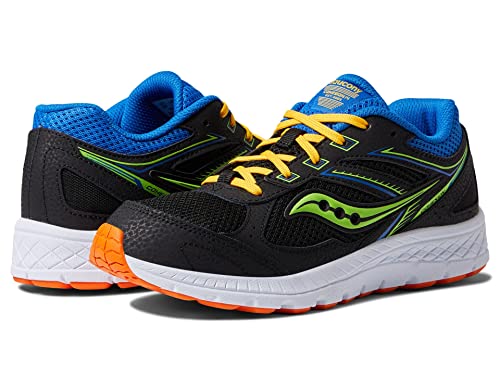 Saucony Boy's Cohesion 14 LTT (Little Kid/Big Kid) Black/Multi 7 Big Kid M