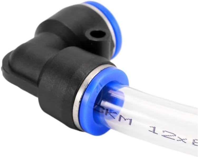 空気圧継手PVシリーズ4 6 8 10 12MM OD Lタイプ流速チューブクイック度エルボエアコネクタCZAOINCU(PV-12