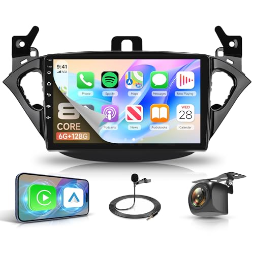 Autoradio Android Opel Corsa E GPS Panoramique 360° Commandes Volant Écran Tactile 9"
