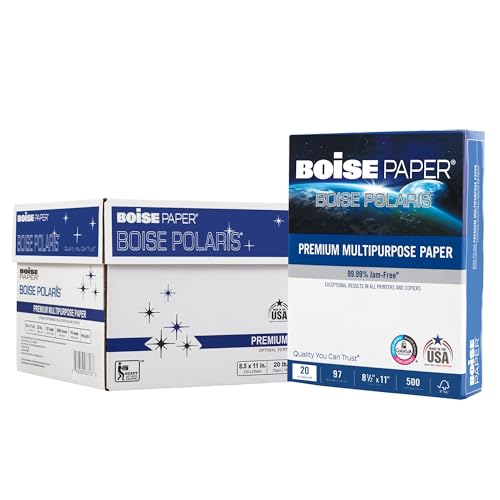 BOISE POLARIS Premium Multipurpose Copy Paper, 8.5