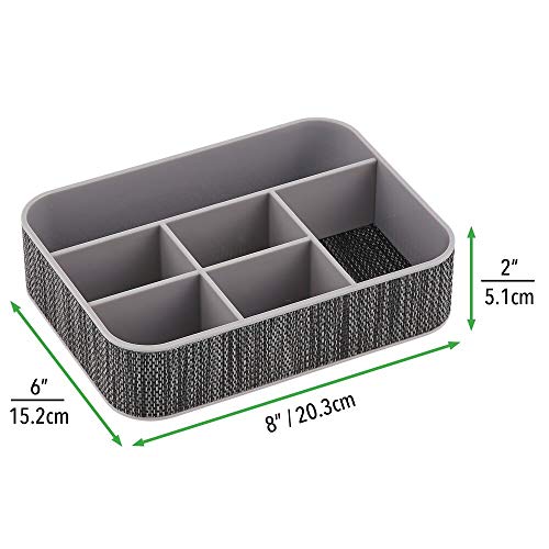 mDesign 2er-Set Schreibtischablage aus Kunststoff – praktische Sortierbox für Schreibwaren und Büroartikel… – Bild 6