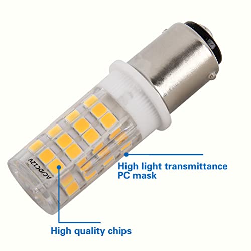 Hryspn Ba15S Led 1156 1141 Bayonet Single Contact Base S8 Sc 5Watt Warm White 3000K, Ac/Dc 12V For Rv Auto Signal Lamp Outdoor Landscape Lighting Path Lighting Deck Lighting (Pack Of 4) #TOP4