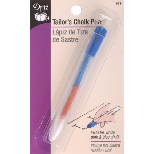 Dritz Tailor's Chalk Pencil - Blue, Pink, White