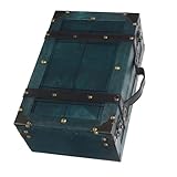 Facile à transporter : conçu pour la portabilité, ce qui simplifie l'organisation et transport de petits objets pendant voyage, coffre de rangement souvenir commémoratif, coffre souvenir de bijoux vintage