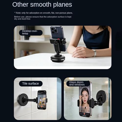 Soporte de coche para teléfono celular con fijación firme para videos y GPS 6