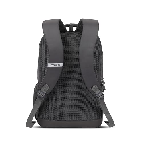 Image of American Tourister Vion Laptop Backpack | 33L Volume | 17 Inch Laptop Compartment | Multiple Compartments | Spacious Design | Grey | 1 Year Global Warranty
