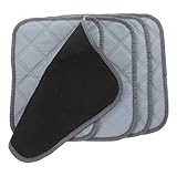 TEHAUX Reusable 4pcs Small Pet Cage Urine Pads 30x30cm Washable Guinea Pig Hamster Cage Liners Bedding