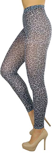 Image of ToBeInStyle Women's Footless Opaque Animal Zebra Tiger Tights Hosiery