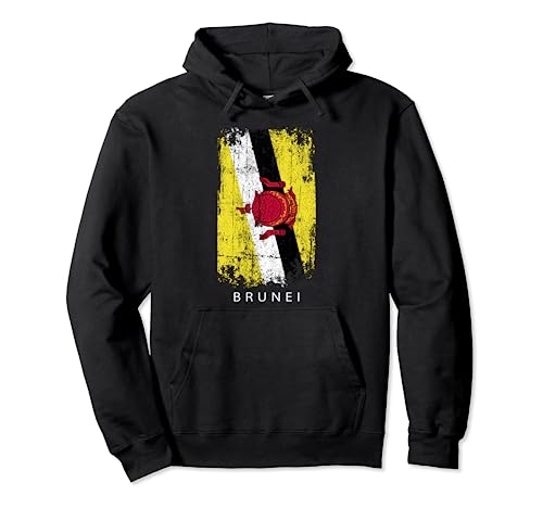 Brunei Souvenir Design - Bandera de Brunei Sudadera con Capucha