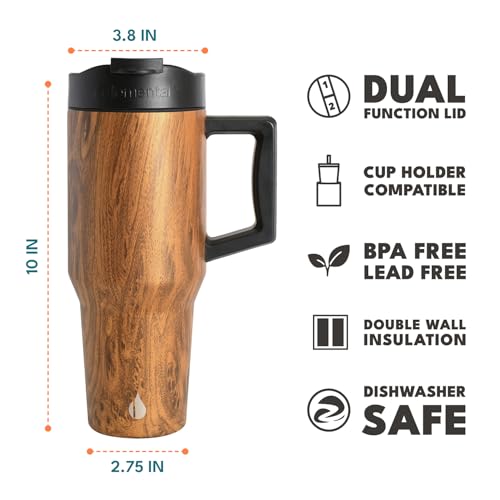 Image of Elemental 100% Leak Proof 32oz Tumbler with Handle & Straw Travel Mug