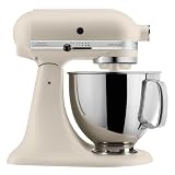 KitchenAid Batidora amasadora - Artisan - Robot de Cocina con Cabezal Inclinable - Amasadora con 3 Accesorios -Batidora de repostería con Bol de Acero Inoxidable - 4,8 L - Batido
