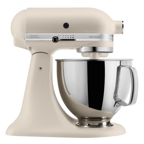 KitchenAid Batidora amasadora - Artisan - Robot de Cocina con Cabezal Inclinable - Amasadora con 3 Accesorios -Batidora de repostería con Bol de Acero Inoxidable - 4,8 L - Batido KitchenAid Batidora amasadora - Artisan - Robot de Cocina con Cabezal Inclinable - Amasadora con 3 Accesorios -Batidora de repostería con Bol de Acero Inoxidable - 4,8 L - Batido