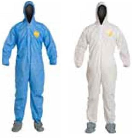 DuPonta 251-PB127S with MD Dupont Proshield Basic Coverall White With Attached Hood