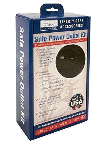 Liberty Safe Power Outlet Kit For Interior Safe Accessories With Usb And Ethernet For Dehumidifiers And Lights #TOP1