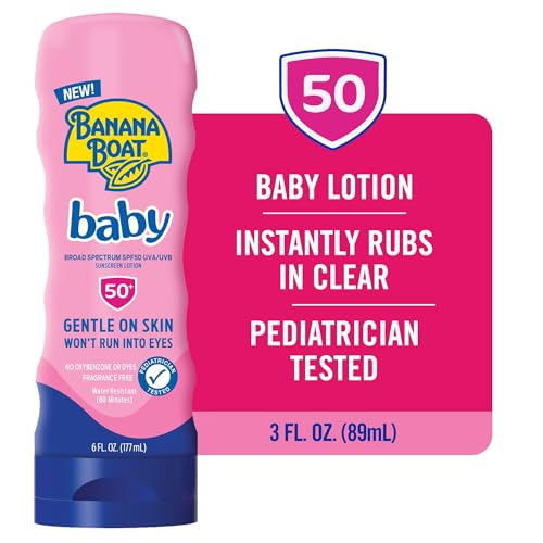 Image of Banana Boat Baby Sunscreen Lotion, SPF 50+, 6oz, Twin Pack