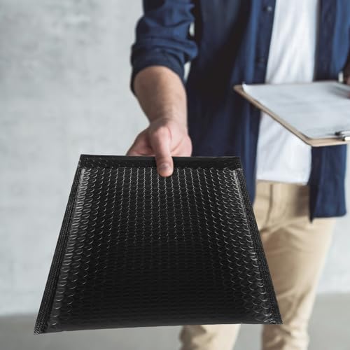 Enveloppes à bulles noires indéchirables pour vêtements