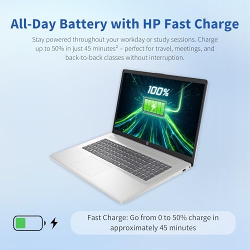 Image of HP Flagship 17inch Laptop Computer, 32GB RAM, 1TB SSD, 17.3 inch HD+ 250 Nits IPS Anti-Glare Display, Intel 8-Core i3 N305 CPU, Windows 11 Pro, Fast Charge, Wifi6, for Business and Students