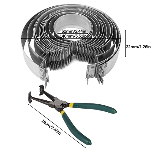 aleawol 15-delige zuigerring spanbandset, zuigerringspanbandset met 14 spanbanden 62-140 mm en 1 tang, auto motor zuigerring compressor tang set gereedschap zuigerspanband - Afbeelding 4