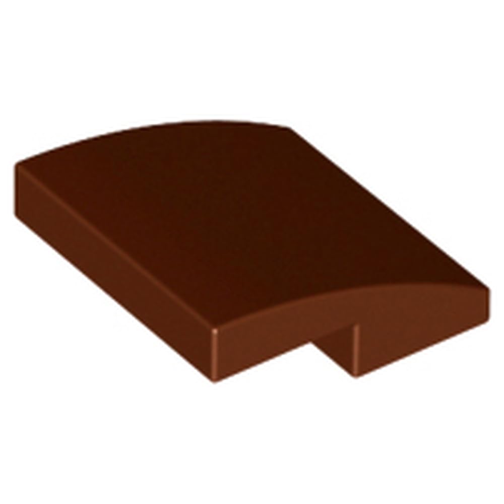 LEGO Slope, Curved 2 x 2 x 2/3, Building Block Part 15068, Part 15068, Choose Your Colour (Reddish Brown, 10, Bricks) โ image 1