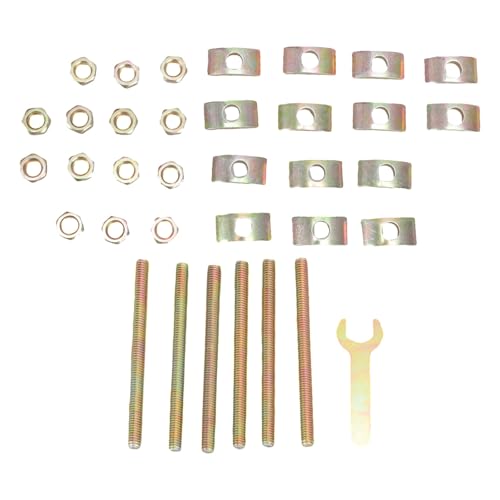 6/12 Pari Con Borchie A Filettatura Con Rondelle Da Dado Esagoni Per Gruppo Da Letto Del Tavolo Macellaio Per Macellai In Legno Utilizzare Un Giunto Mobili Connettori