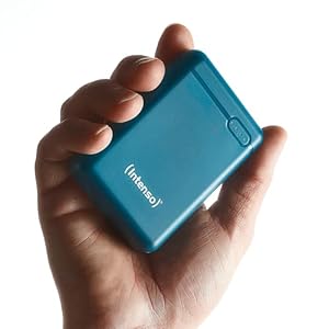 Intenso Powerbank XS10000 – 10.000 mAh – Kompakter externer Akku für Smartphone, Tablet & Kamera, USB-C, USB-A, microUSB, Schnelles Laden, Petrol