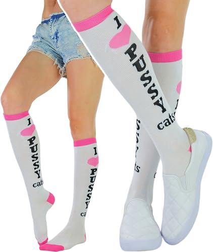 Image of ToBeInStyle Women's Acrylic Knee High Print Socks
