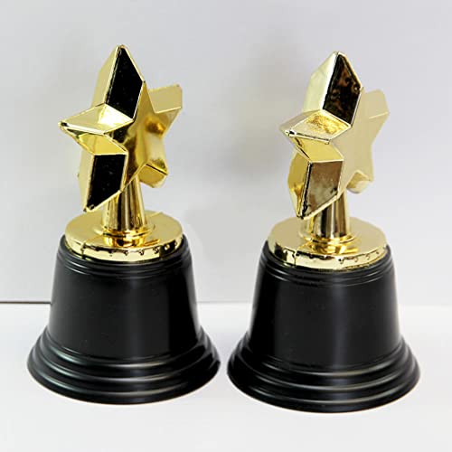 CLISPEED 12pcs estrela em forma de estrela troféus esportivos multifuncionais Troféus delicados de p