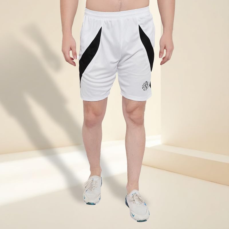 Image of DIA A DIA Men's Gym Shorts with Zipper Pockets Breathable Sports Shorts