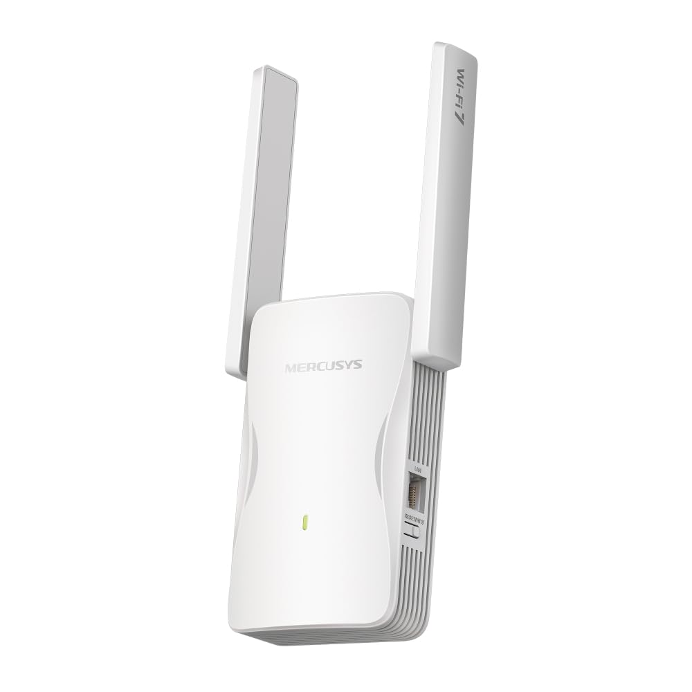 MERCUSYS ME25BE - BE3600 Extensor WiFi 7 Dual-Band 3600 Mbps con EasyMesh, Modo Punto de Acceso y Puerto Gigabit