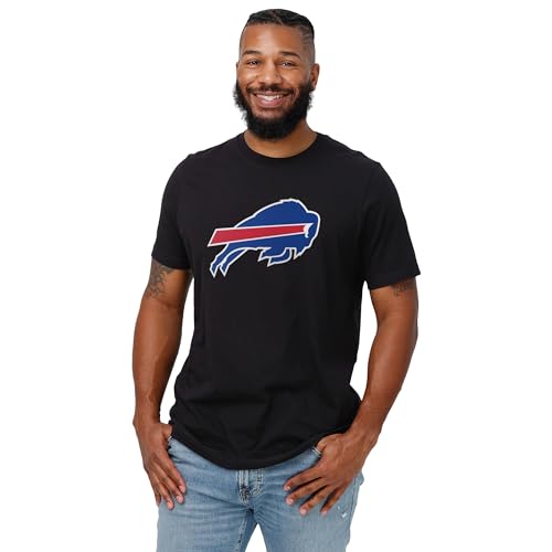 Image of FOCO Men's NFL Team Primary Logo Black Short Sleeve T-Shirt
