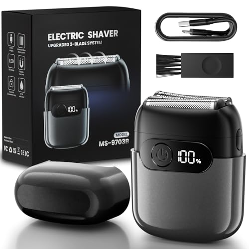 Electric Foil Shaver for Men,Compact 3D Floating Shaving Heads, Electric Razor for Men,IPX8...