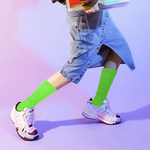 Image of Gvhntk Slouch Socks Women 80s 90s Scrunch Socks Extra Long Slouchy Sock Knee High Sock