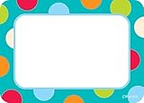 Creative Teaching Press Labels, Dots on Turquoise (4516)