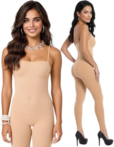 Image of ToBeInStyle Women's Assorted Bodystocking Sheer Opaque or Fishnet Crotchless Lingerie Bodysuit