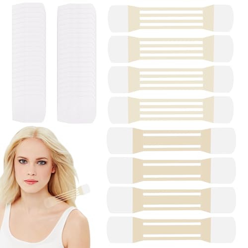 8 Pzs Tiras Invisibles para el Cuello con 40 Parches de Repuesto, Reafirmantes y Reafirmantes Reafirman la Piel al Instante para Mujeres con Papada y Piel Flácida