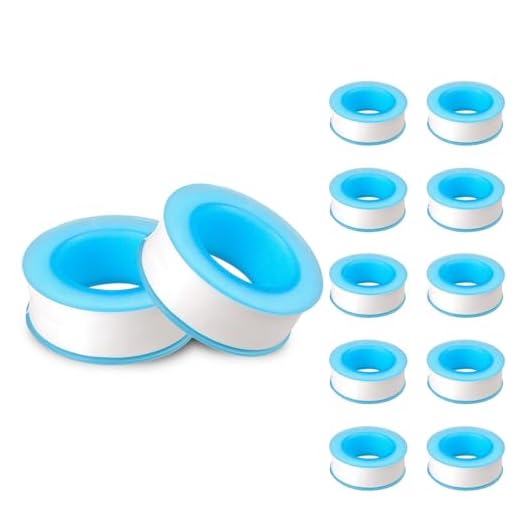 GXF Teflon Tape,Plumbers Tape,Plumbing Tape,PTFE Tape,Thread Tape,Plumber Tape for Shower Head,Pipe Sealing,Thread Seal,White (1/2 in 2 Rolls)