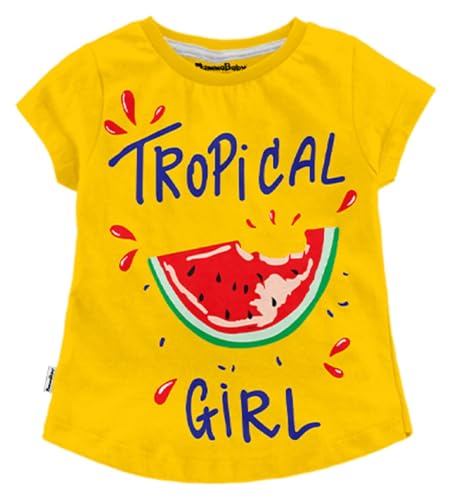Image of NammaBaby Girl's Soft Cotton Night Suit (Printed T-Shirt & Pant Set /Girls Night Dress /Nightwear) Pack of 1