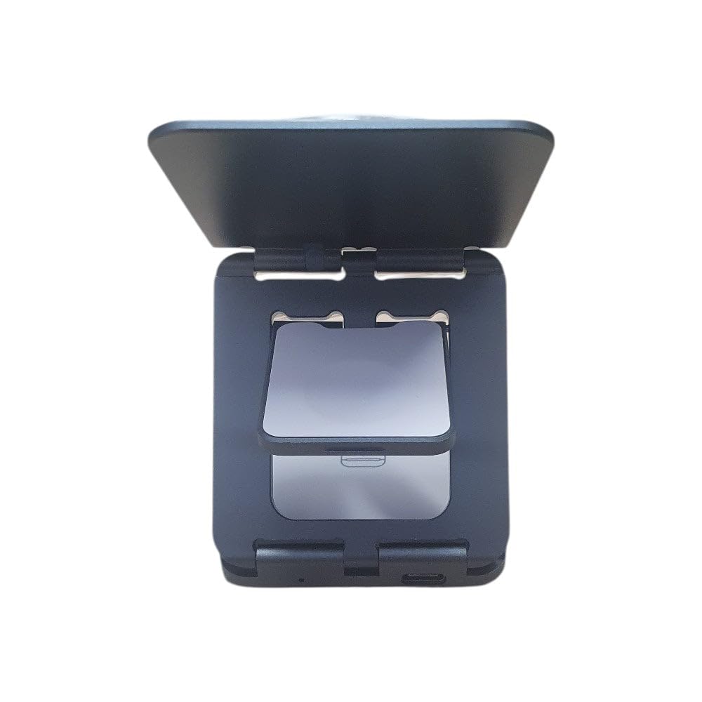 Caricabatterie wireless magnetico pieghevole quadrato sottile 3 in 1 per orologio e auricolari