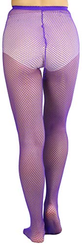 ToBeInStyle Women's Pack of 6 Vibrant Color Nylon Fishnet Pantyhose2