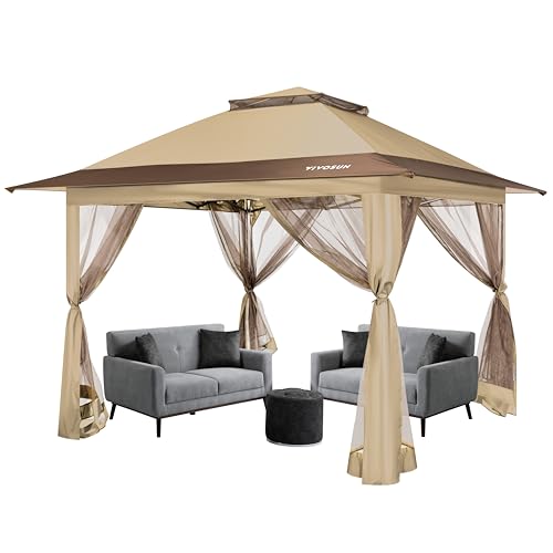 VIVOSUN 13 x 13 Pop Up Canopy Tent, Quick Setup Canopy...