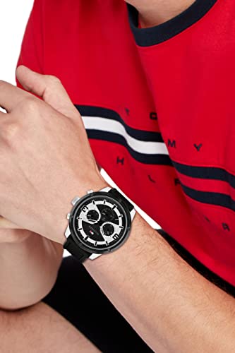 Image of Tommy Hilfiger Black Dial Analog Watch for Men
