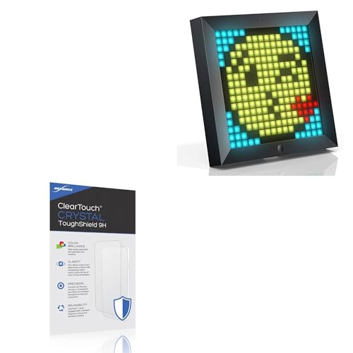 BoxWave Screen Protector Compatible With Divoom Pixoo - ClearTouch Crystal ToughShield 9H (2-Pack), Clear 9H Tough Flexible Film Screen Protector