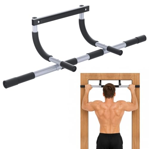 Image of Chin Up Bar Pull up Bar on Door for Home Fitness Exercise Bar